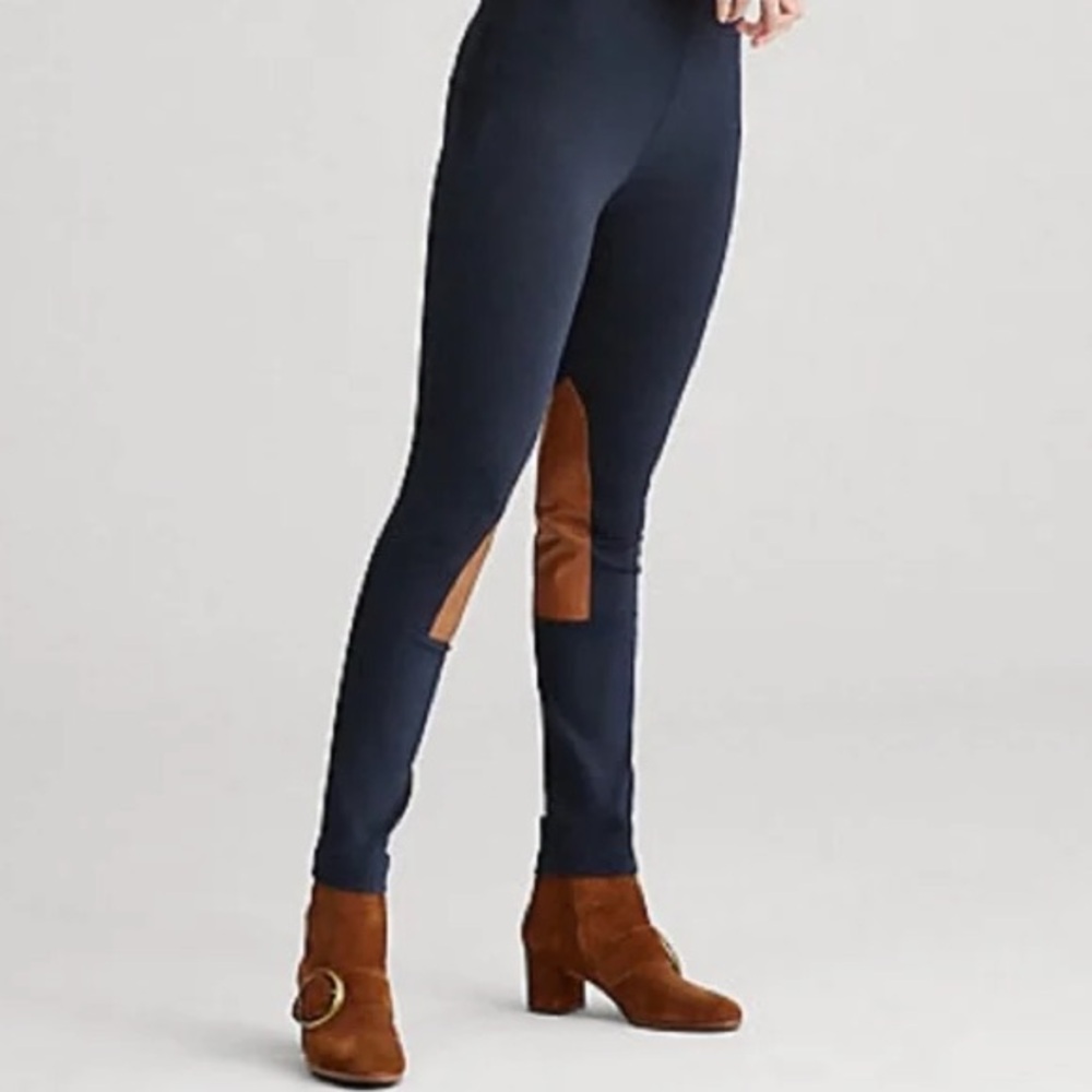 Polo Ralph Lauren Leggings Womens XS Navy Riding Stretch Equestrian Pants